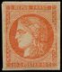 ** FRANCE - Poste - 48, Signé Calves + Certificat Behr: 40c. Orange Foncé - 1849-1850 Ceres