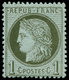 ** FRANCE - Poste - 50, TB: 1c. Vert-olive - 1849-1850 Cérès