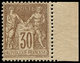 O FRANCE - Poste - 80, Superbe, Bdf, Gomme D'origine: 30c. Brun - 1849-1850 Cérès