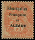 (*) FRANCE - Poste - 109, Surcharge Noire "Réoccupation Française En Alsace", Papier GC: 3c. Blanc (Spink 2Cb) - 1849-1850 Ceres