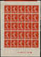 ** FRANCE - Poste - 135, Type II, Exceptionnel Panneau De 25 Non Dentelé Avec Date (G 29010 25), Trace De Millésime (sem - 1849-1850 Cérès
