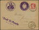 FRANCE - Poste - 138, Sur Enveloppe Cad. "Moosch Alsace 10/8/15" + 2 Cachet De Fortune Violet "St. Amarin" - 1849-1850 Cérès
