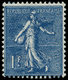 * FRANCE - Poste - 205, Impression Brouillée, Tachée: 1f. Semeuse Lignée - 1849-1850 Cérès