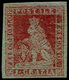 (*) ITALIE  TOSCANE - Poste - 4, Très Bien Margé: 1c. Carmin (Sas. 4) - Toscana