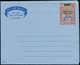 N ADEN K'AITI - Entiers Postaux - Minkus AL 2, Aérogramme 25f/50c. Orange Surcharge Bleue "Kennedy". (1966) - Aden (1854-1963)