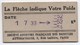 Ticket De Pesée/ Société Anonyme Française Des Bascules  Automatiques/ Pesez Vous Régulièrement/1933            PARF205 - Autres & Non Classés