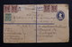 BIRMANIE - Entier Postal + Compléments En Recommandé De Kungyangon Pour Madras En 1939  - L 54307 - Burma (...-1947)