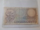 BIGLIETTO CINQUECENTO LIRE 1979 - 500 Liras