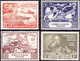 TURKS & CAICOS ISLANDS 1949 KGVI UPU Set SG217-220 FU - Turks And Caicos