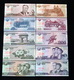 SET 10 NOTES 5-5000 Won UNC SPECIMEN BANKNOTE ASIA CURRENCY Zero Serial Numbers - Korea, North