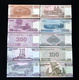 SET 10 NOTES 5-5000 Won UNC SPECIMEN BANKNOTE ASIA CURRENCY Zero Serial Numbers - Korea, North