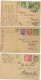 TCHECOSLOVAQUIE - 1924/1926 - 3 CP ENTIERS POSTAUX Avec COMPLEMENT => BELGIQUE / SUISSE / FRANCE ! - Postcards