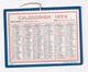 Calendrier Ancien De 1959 - Printemps Le 21 Mars à 8h55 , L'été Le 22 Juin à 3h50 - Calendrirs Oller Paris - Grand Format : 1941-60