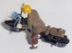 Tintin Dupond Dupont Moto Figurine Pixi  460/2500 - Statuette In Metallo