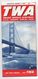 AVIATION COMMERCIALE, Horaires Avion, TWA Trans World Airlines 1954, Rare....SP1 - Horaires