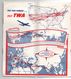 AVIATION COMMERCIALE, Horaires Avion, TWA Trans World Airlines 1954, Rare....SP1 - Tijdstabellen
