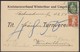 1919   /   KREISTURNVERBAND WINTERTHUR ( TURNEN )  /  NACHNAHME - Briefe U. Dokumente