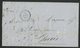 1853 CURSIVE "28 / Guipavas" Cote 380 € + Taxe Manuscrite "25" Sur Lettre Pour Paris Avec Le Dateur B Du 16 Juin 1853 - 1849-1876: Classic Period