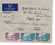 LETTRE LIBAN AL JOUAR VIA BEYROUTH POUR LA FRANCE COVER LEBANON - Lebanon