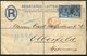 1887 GB Registered Letter Stationery, London EC - Elberfeld Germany. C.A.& E. Speyer & Co. PERFIN - Storia Postale