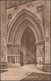 North Porch, Wells Cathedral, Somerset, C.1920 - Phillips Postcard - Wells