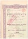 Titre Ancien - Compagnie Générale Des Philippines Pour Le Développement Du Commerce Et De L'industrie  - Titre De 1899 - Industrie