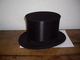 Chapeau Haut De Forme Ancien En Soie - Cylindre - Fracs - Chapeau Claque Ou Clac - Gibus - Comme Neuf - Taille 57/58 - Accessoires