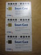 Chip Phonecard,the First Issued Smart Card ,three Facevalue,1MCU96A,B,C Set Of 3,used - Macau