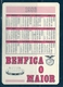 1986 Pocket Calendar Calandrier Calendario Portugal Futebol Soccer Sport Lisboa E Benfica SLB Pietra - Grand Format : 1981-90
