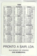 1986 Pocket Calendar Calandrier Calendario Portugal Futebol Soccer Futebol Clube Do Porto FCP Laureta - Grand Format : 1981-90