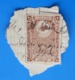 CILICIE(1919-1921)TURQUIE Constantinople France(ex-protectorat Français)Fiscal Fiscaux Timbre Turc Fragment Annulé Plume - Usados