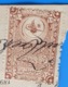 CILICIE(1919-1921)TURQUIE Constantinople France(ex-protectorat Français)Fiscal Fiscaux Timbre Turc Fragment Annulé Plume - Usados