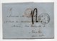 - Lettre HAMBURG (Hambourg / Allemagne) Via VALENCIENNES Pour NANTES 11 FEVR 1858 - Taxe Munuscrite 12 Décimes - - Marques D'entrées