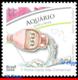 Ref. BR-V2020-02 BRAZIL 2020 ASTROLOGY, ZODIAC SIGNS, AQUARIUS,, 11TH ISSUE, CONSTELLATION, MNH 1V - Nuovi