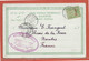 PORT SAID CARTE POSTALE AFFRANCHIE DE 1902 POUR NANTES FRANCE - Lettres & Documents