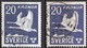 SE612 – SUEDE – SWEDEN – 1953 – SWAN FLIGHT – Y&T # 7a(x4) USED - Oblitérés