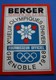 ÉTIQUETTE BERGER SIROP DE LUXE Xé JEUX OLYMPIQUES D'HIVER DE GRENOBLE 1968-Publicité STICKER PUBLICITAIRE - Winter Sports