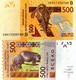 WEST AFRICAN STATES, BENIN, 500 Francs, 2019, Code B, P614, New Signature, UNC - Benin