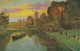 Leyde Leiden  View Art Card With Windmill Advert Chicorée Moka Leroux - Leiden