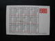 USSR Soviet Russia Pocket Calendar Buy Stamps Sailboats Yachts 1980 - Small : 1971-80