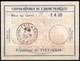 VIETNAM / VIET-NAM Coupon Reponse De L'Union Francaise Uf8C  2 $ 50  Reply Antwortschein O SAIGON 5.10.57 - Viêt-Nam