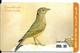 CARTE-PREPAYEE-ETISALAT-OISEAU DESRT LARKS-Alouette-Plastic Epais-TBE-RARE - Songbirds & Tree Dwellers