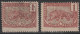 CONGO - YVERT N° 27b VARIETE DEFENSE TRONQUEE OBLITERE COTE = 40 EURO + 1 TIMBRE NORMAL (*) - - Used Stamps