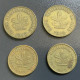 GERMANIA - DEUTSCHLAND  - 1949 -  4 Monete Da 5 E 10  PFENNIG - 5 Pfennig