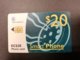 SAINT LUCIA  $20 CHIPCARD Green Color  New  Logo C&W ** 280 ** - St. Lucia