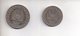 REF MON3  : 2 Monnaies Coin DJIBOUTI 50 Et 10 Francs 1977 - Djibouti