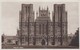 Postcard Wells Cathedral RP By Chapman & Sons Of Dawlish My Ref  B14029 - Wells