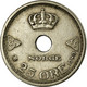 Monnaie, Norvège, Haakon VII, 25 Öre, 1940, TTB, Copper-nickel, KM:384 - Norvège