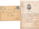 SAINT MAIXENT DEUX SEVRES MAIRIE LETTRE ENTETE ET ENVELOPPE AVEC CACHET DE LA MAIRIE ANNEE 1898 ENVOYE MR TROUVE LE MANS - Autres & Non Classés