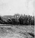 55 - HEUDICOURT Belle Et Rare Animation De La Gare Feldbahn Lokomotive Artillerie - Carte Photo Allemande  WWI 1.WK - Autres & Non Classés